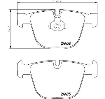 Sada brzdových destiček, kotoučová brzda HELLA PAGID 8DB 355 013-171