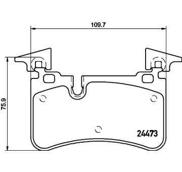 Sada brzdových destiček, kotoučová brzda HELLA PAGID 8DB 355 014-811