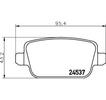 Sada brzdových destiček, kotoučová brzda HELLA PAGID 8DB 355 025-371