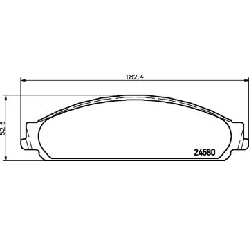 Sada brzdových destiček, kotoučová brzda HELLA PAGID 8DB 355 013-711