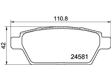 Sada brzdových destiček, kotoučová brzda HELLA PAGID 8DB 355 015-091