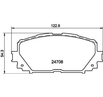 Sada brzdových destiček, kotoučová brzda HELLA PAGID 8DB 355 013-901