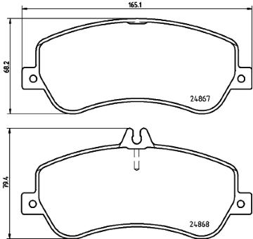 Sada brzdových destiček, kotoučová brzda HELLA PAGID 8DB 355 014-221