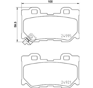 Sada brzdových destiček, kotoučová brzda HELLA PAGID 8DB 355 015-421