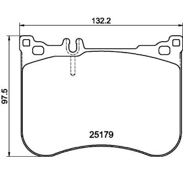 Sada brzdových destiček, kotoučová brzda HELLA PAGID 8DB 355 020-581