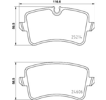 Sada brzdových destiček, kotoučová brzda HELLA PAGID 8DB 355 016-001