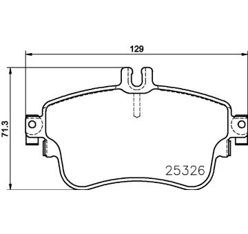 Sada brzdových destiček, kotoučová brzda HELLA PAGID 8DB 355 019-751