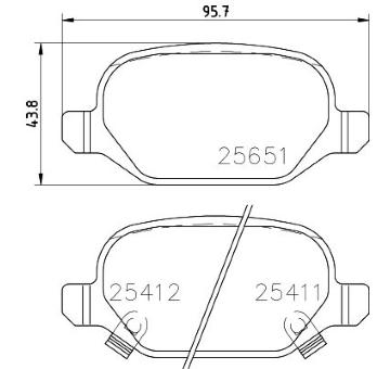 Sada brzdových destiček, kotoučová brzda HELLA PAGID 8DB 355 020-751