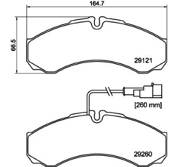 Sada brzdových destiček, kotoučová brzda HELLA PAGID 8DB 355 005-431