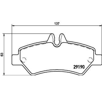 Sada brzdových destiček, kotoučová brzda HELLA PAGID 8DB 355 005-351