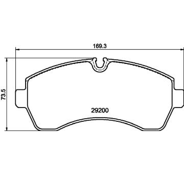 Sada brzdových destiček, kotoučová brzda HELLA PAGID 8DB 355 043-911