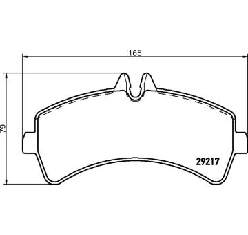 Sada brzdových destiček, kotoučová brzda HELLA PAGID 8DB 355 005-541