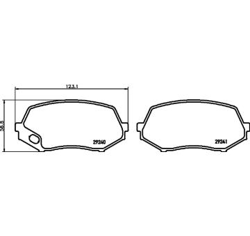 Sada brzdových destiček, kotoučová brzda HELLA PAGID 8DB 355 005-591