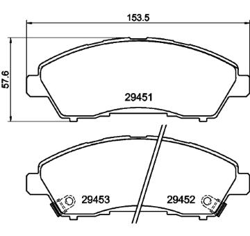 Sada brzdových destiček, kotoučová brzda HELLA PAGID 8DB 355 041-211