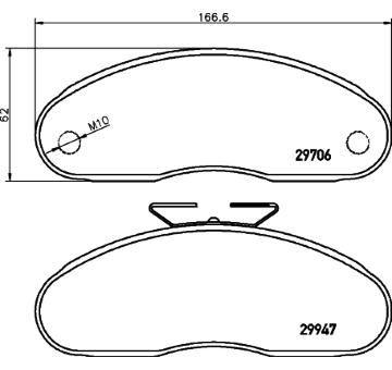 Sada brzdových destiček, kotoučová brzda HELLA PAGID 8DB 355 005-321