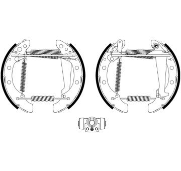 Sada brzdových čelistí HELLA PAGID 8DB 355 022-771