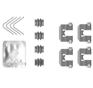 Sada příslušenství, obložení kotoučové brzdy HELLA PAGID 8DZ 355 206-841