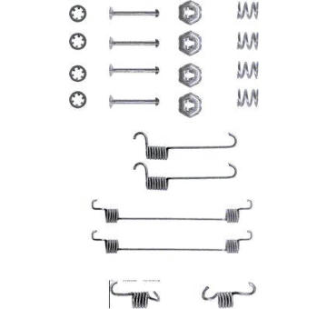 Sada příslušenství, brzdové čelisti HELLA PAGID 8DZ 355 200-061