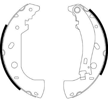 Sada brzdových čelistí HELLA PAGID 8DB 355 001-841