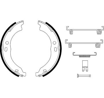 Sada brzdových čelistí, parkovací brzda HELLA PAGID 8DA 355 050-751