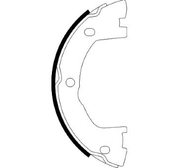 Sada brzdových čelistí, parkovací brzda HELLA PAGID 8DA 355 051-171