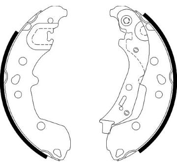Sada brzdových čelistí HELLA PAGID 8DB 355 022-881