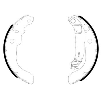 Sada brzdových čelistí HELLA PAGID 8DB 355 038-001