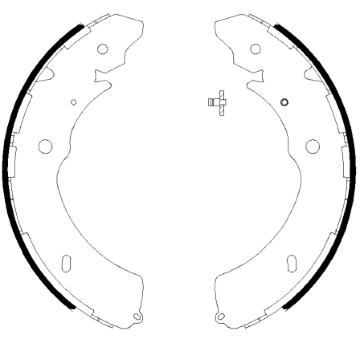 Sada brzdových čelistí HELLA PAGID 8DB 355 038-031