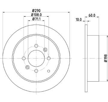 Brzdový kotouč HELLA PAGID 8DD 355 105-231