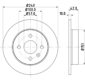 Brzdový kotouč HELLA PAGID 8DD 355 106-091