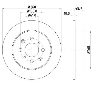Brzdový kotouč HELLA PAGID 8DD 355 110-331