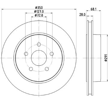Brzdový kotouč HELLA PAGID 8DD 355 120-911