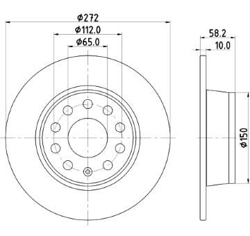 Brzdový kotouč HELLA PAGID 8DD 355 131-811