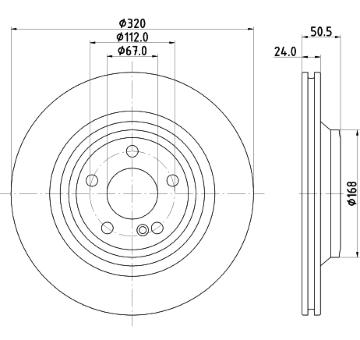 Brzdový kotouč HELLA PAGID 8DD 355 133-251
