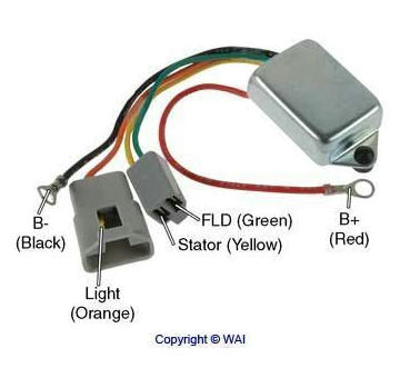 Regulátor napětí alternátoru Delco D7011