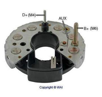 Diodový blok alternátoru Bosch 0120489643