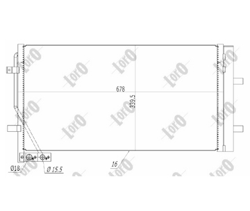 Kondenzátor, klimatizace ABAKUS 003-016-0029