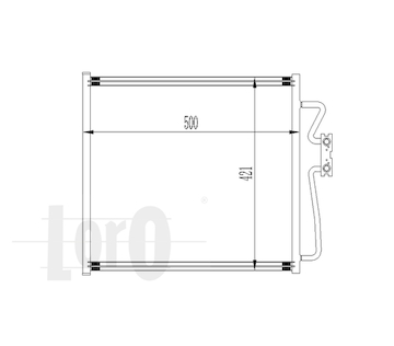 Kondenzátor, klimatizace ABAKUS 004-016-0017