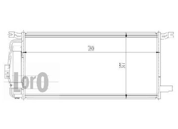 Kondenzátor, klimatizace ABAKUS 007-016-0008