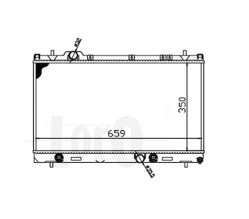 Chladič, chlazení motoru ABAKUS 008-017-0010