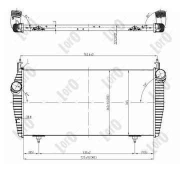 Chladič turba ABAKUS 009-018-0014