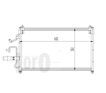Kondenzátor, klimatizace ABAKUS 011-016-0007
