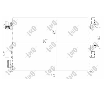 Kondenzátor, klimatizace ABAKUS 015-016-0003