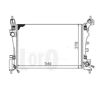 Chladič, chlazení motoru ABAKUS 016-017-0043