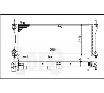 Chladič, chlazení motoru ABAKUS 016-017-0045
