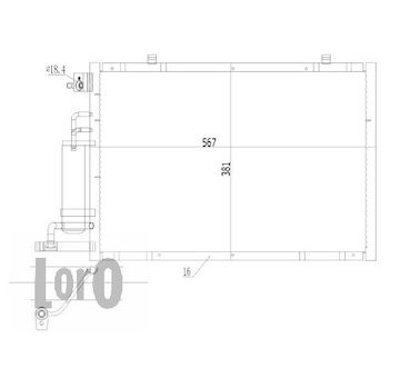 Kondenzátor, klimatizace ABAKUS 017-016-0008