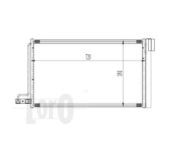 Kondenzátor, klimatizace ABAKUS 017-016-0018