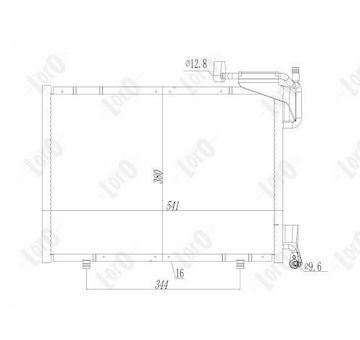 Kondenzátor, klimatizace ABAKUS 017-016-0032
