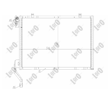 Kondenzátor, klimatizace ABAKUS 017-016-0038