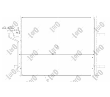 Kondenzátor, klimatizace ABAKUS 017-016-0040